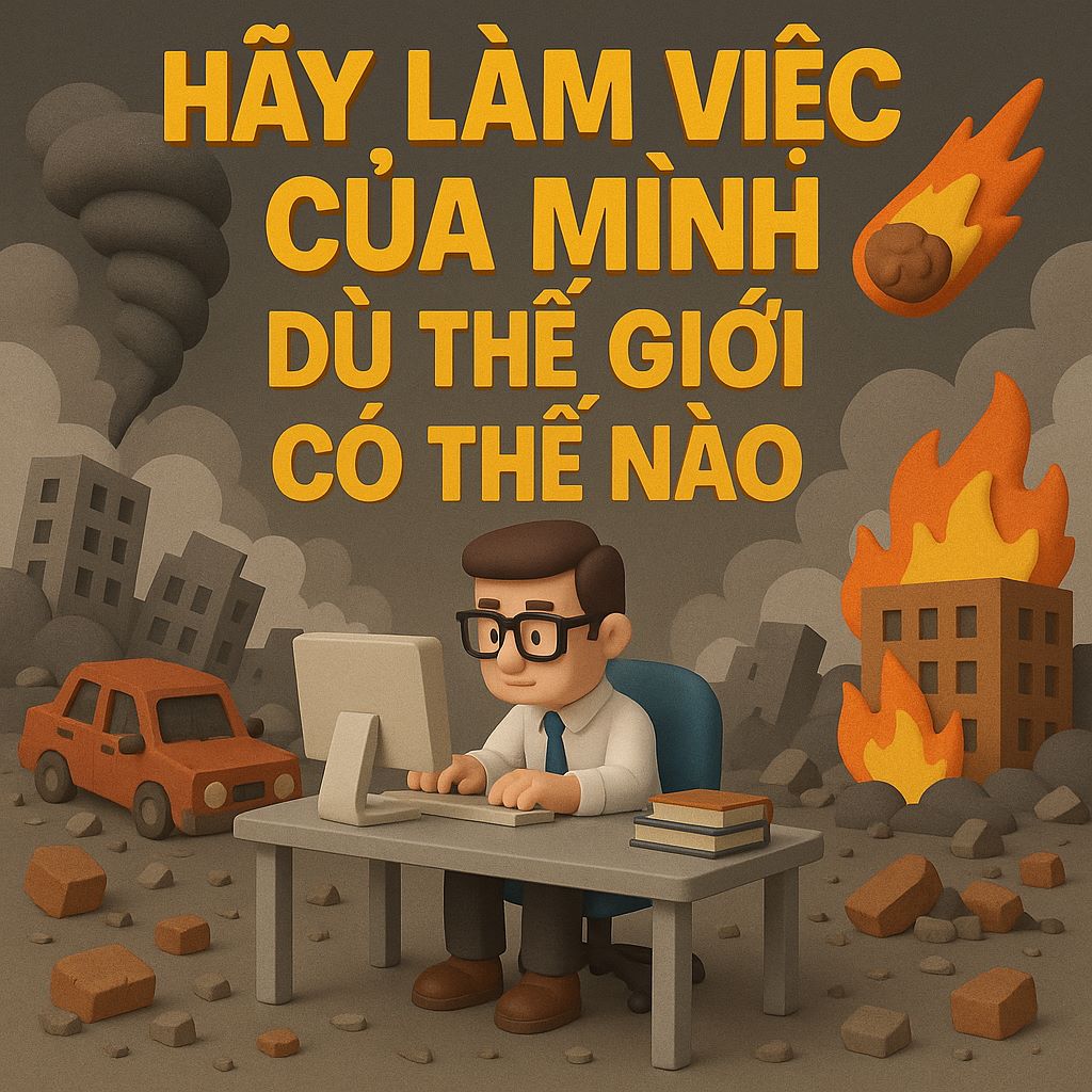 Hãy Làm Việc Của Mình Dù Thế Giới Có Thế Nào